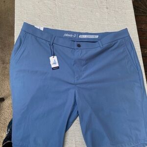 johnnie-O Light Blue Men's Flat Front Shorts